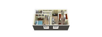 1 Bedroom, 1 Bath