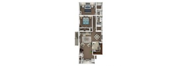2 Bed 1.5 Bath
