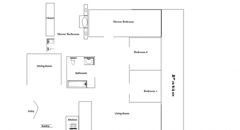 Annandale Apartments 3 Bedroom Floorplan