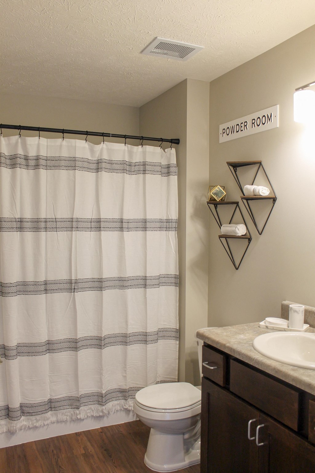 Victory Village Bathroom Shower Curtain Wall Decor