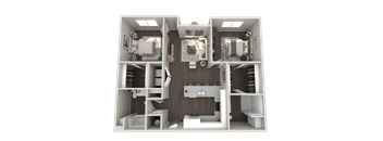 a1 floor plan  1 bedroom  1190 square feet