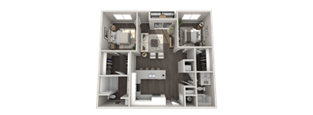 a1 floor plan  1 bedroom  1199 square feet