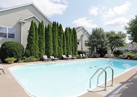 West Omaha Luxury Apartments Heated Swimming Pool