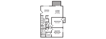 2 Bed - 1 Bath | 756 sq. ft.