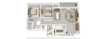 the floor plan of studio suite with balcony