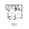 Studio floorplan TL