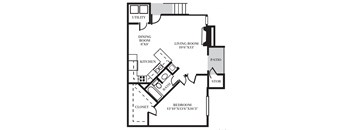 A - 1 Bed - 1 Bath - 760 sq ft