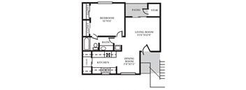 BT - 1 Bed - 1 Bath - 602 sq ft