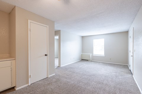 Bavarian Village - 2-Bedroom Living Room - Vacant Model Unit