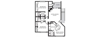 DT - 2 Bed - 2 Bath - 924 sq ft