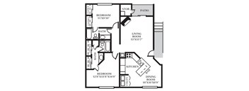 E - 2 Bed - 2 Bath - 1018 sq ft