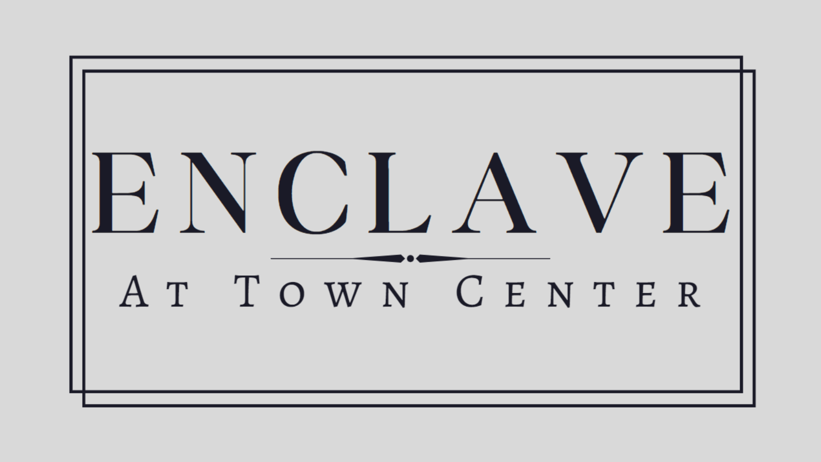 Enclave at Town Center logo displayed in branded typography.