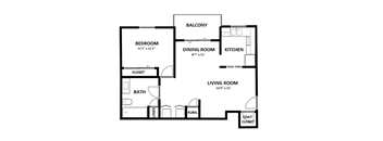 1 Bed | 1 Bath | 725 sq ft