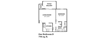 One Bedroom D