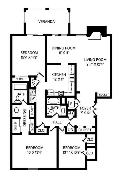 3 Bedroom - 2 Bath + Fireplace