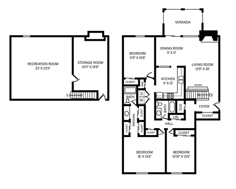 Regents Walk - 3 Bedroom - 2 Bath + Maisonette & Fireplace