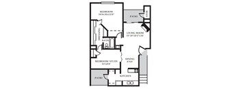 SD - 1 Bed - 1 Bath - 821 sq ft