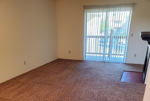 Willow Creek Apartments - One-Bedroom Model Unit Living Room.