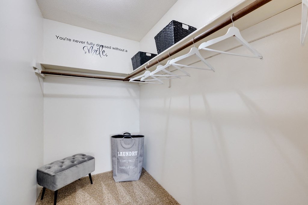 Spacious two-bedroom, two-bathroom living space, offering comfort and privacy for residents.