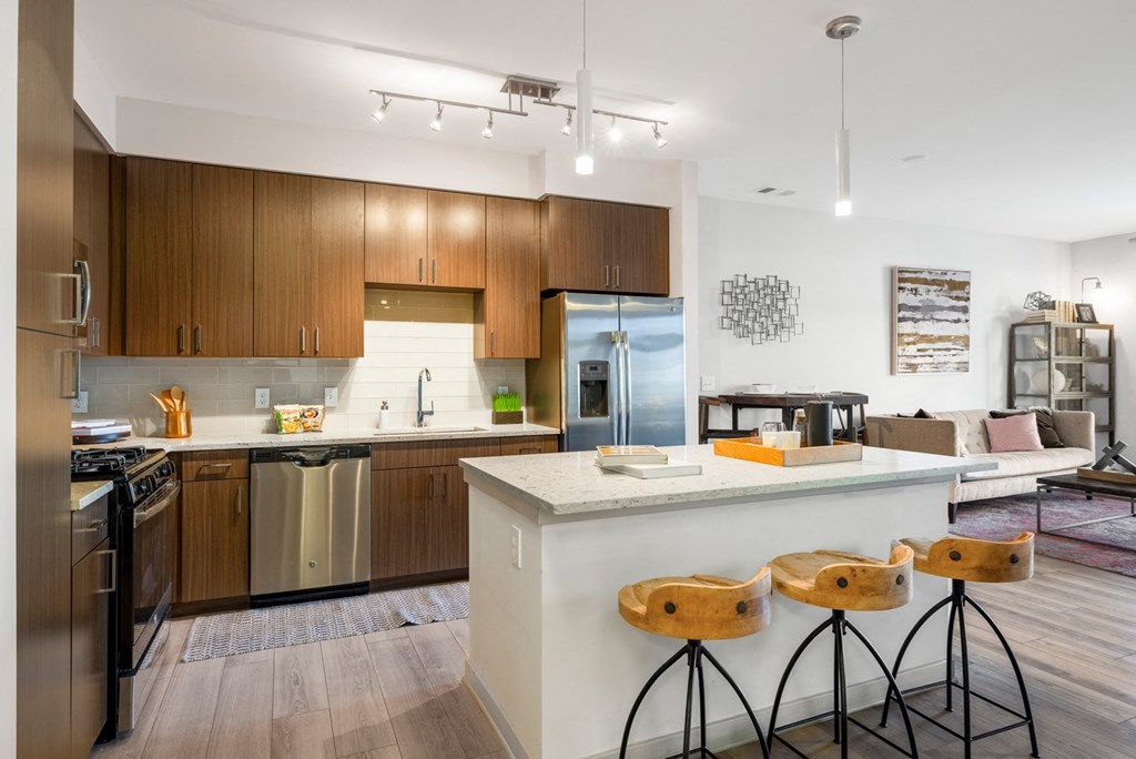 Fully Furnished Kitchen at Indigo 301 Apartments, Pennsylvania, 19406