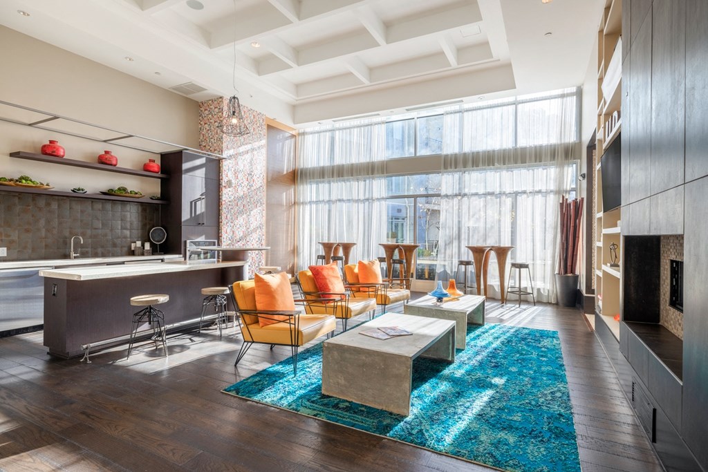 Entertainment Lounge at Indigo 301 Apartments, King of Prussia, Pennsylvania