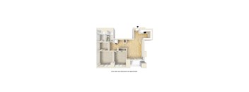 A diagram of a house with approximate floor plans and dimensions.