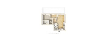 A diagram of a house with approximate floor plans and dimensions.