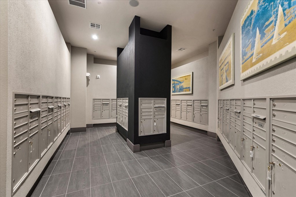 a view of the mail room at the new headquarters of the san francisco post office in