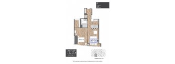 A 1 bedroom apartment with 1 bathroom and 860 square feet.