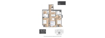 A floor plan for a property at 505 Nashville shows a layout with two bedrooms and two bathrooms.