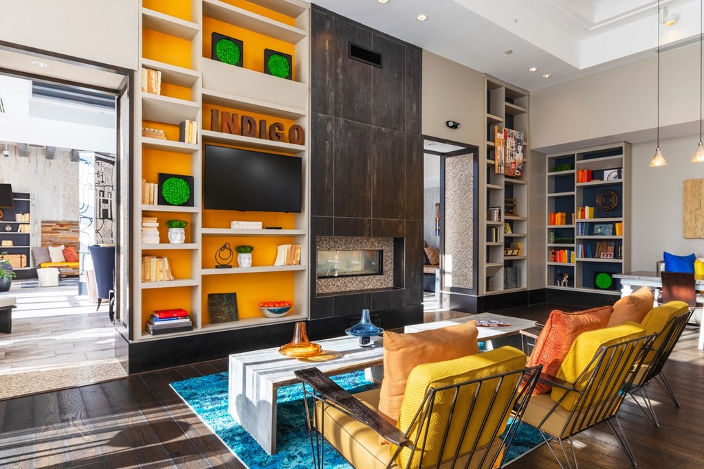 Clubroom With TV at Indigo 301 Apartments, Pennsylvania