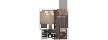a floor plan of a two bedroom apartment