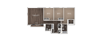 bedroom floor plan | the mansions on the park