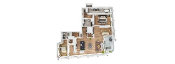 2 bedroom floor plan  the residences at sawmill estates apartments in