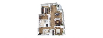 2 bedroom floor plan  the residences at sawmill estates apartments in