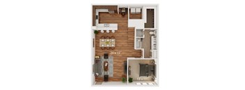 The Porter Brewers Hill K Level 1 Floor Plan