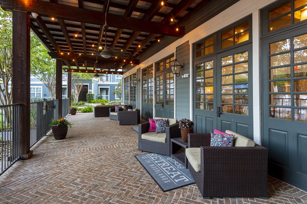 patios in the woodlands