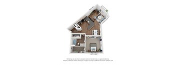 a stylized floor plan of a 2100 sq ft