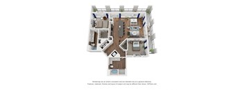 bedroom floor plan  the residences at