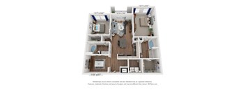 a floor plan of a 1 bedroom floor plan