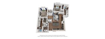 a floor plan of a 1 bedroom floor plan