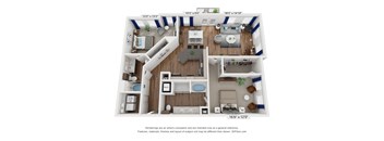 a 3 bedroom floor plan is shown in this image