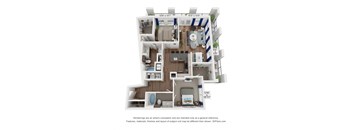 bedroom floor plan  the residences at