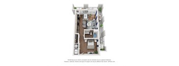 bedroom floor plan of a 2100 sq ft roommates
