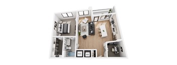 a 1 bedroom floor plan  1190 sq ft