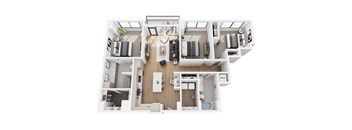 a bedroom floor plan of a 2100 sq ft home