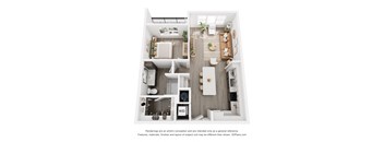 a 1 bedroom floor plan  woodland heights apartments