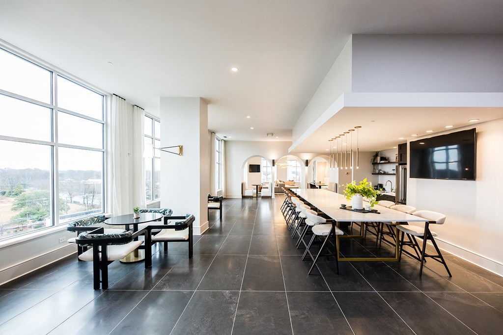 a view of the kitchen and dining room from the living room