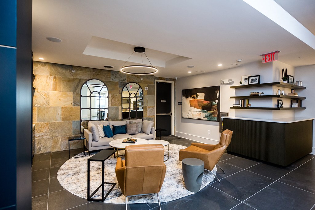 the lobby at 353 sacramento street