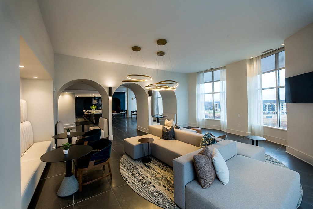 a view of the living room and dining area from the kitchen